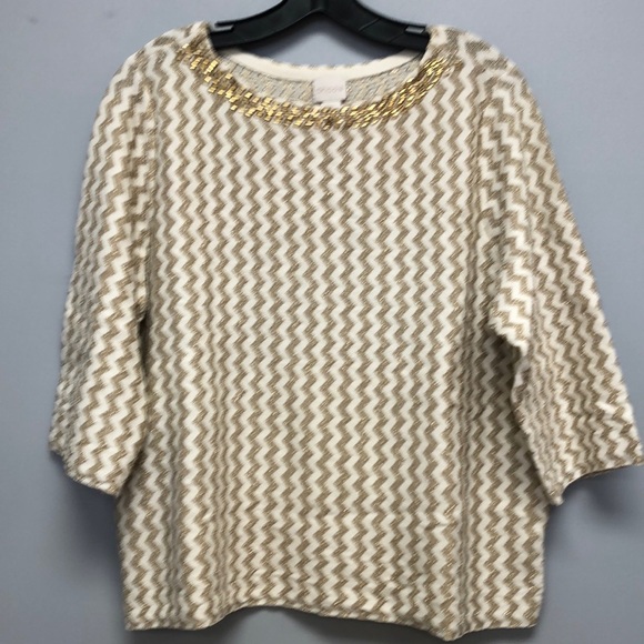 Chicos chevron pattern top - Picture 1 of 6